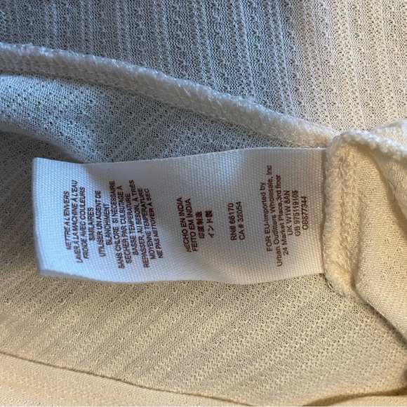 FREE PEOPLE Saheli Embroidered Mesh Top Ivory OB877344 Extra Small Ecru Color - Picture 12 of 15